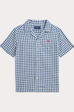 Ralph Lauren Gingham Cotton Madras Camp Shirt