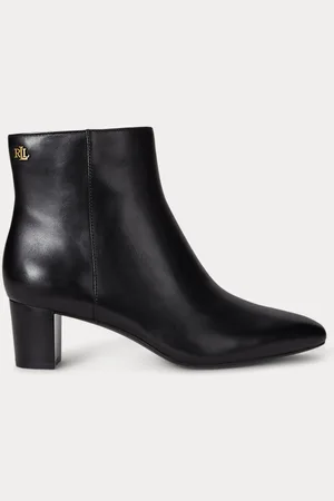 Ralph Lauren Demi Burnished Leather Bootie