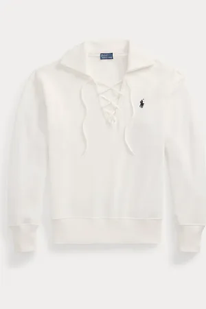 Ralph Lauren Lightweight Fleece Lace-Up Pullover