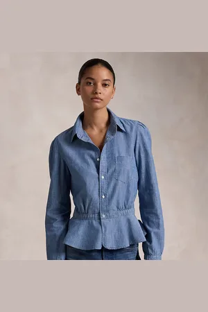 Ralph Lauren Chambray Peplum Shirt