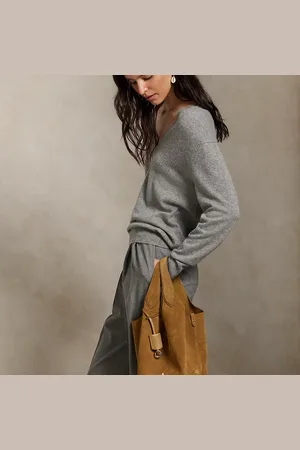 Ralph Lauren Polo Play Suede Medium Tote