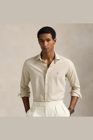 Ralph Lauren Custom Fit Plaid Stretch Poplin Shirt
