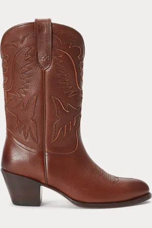 Ralph Lauren Leather Cowboy Boot