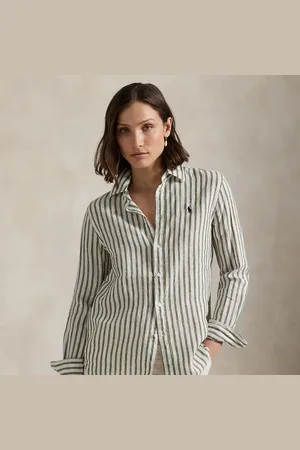 Ralph Lauren Classic Fit Striped Linen Shirt