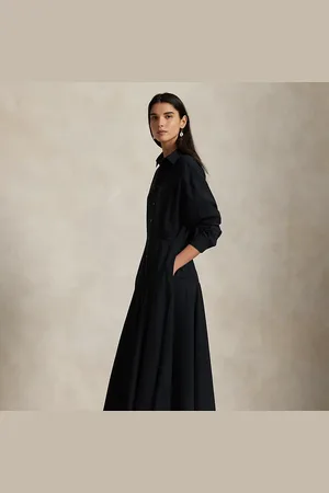 Ralph Lauren Panelled Cotton Canvas Shirtdress