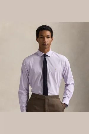 Ralph Lauren Custom Fit Plaid Stretch Poplin Shirt
