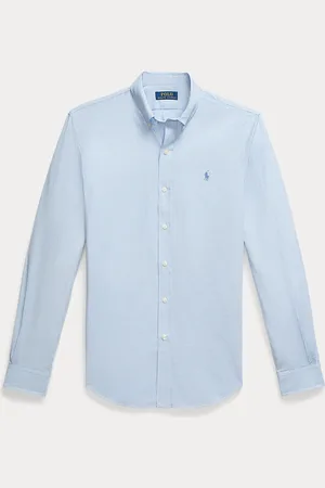 Ralph Lauren Slim Houndstooth Stretch Poplin Shirt