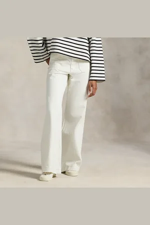 Ralph Lauren Denim Wide-Leg Sailor Trouser