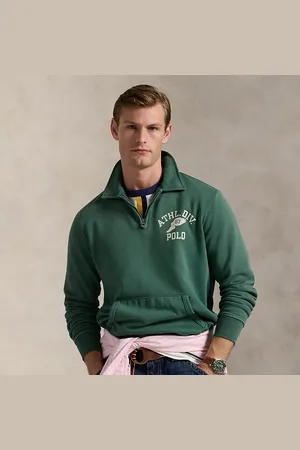 Ralph Lauren Fleece Graphic Collared Sweatshirt