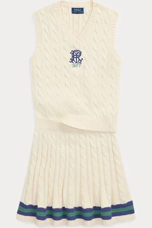 Ralph Lauren Cotton Sleeveless Jumper & Skirt Set