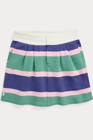 Ralph Lauren Striped Cotton Terry Rugby Skirt