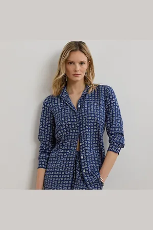 Ralph Lauren Classic Fit Geo-Print Crepe Shirt