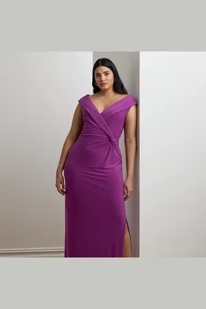 Ralph Lauren Curve - Jersey Off-the-Shoulder Gown
