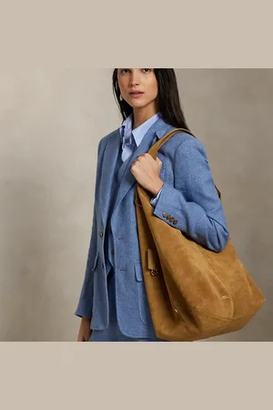 Ralph Lauren Polo Play Suede Large Tote