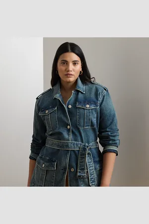 Ralph Lauren Curve - Belted Denim Field Jacket