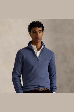 Ralph Lauren Mesh-Knit Cotton Quarter-Zip Jumper