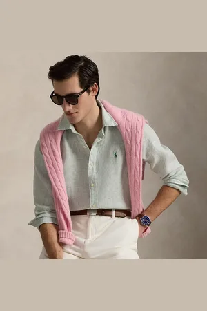 Ralph Lauren Custom Fit Striped Linen Shirt