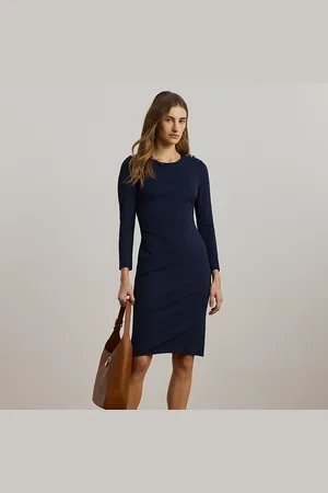 Ralph Lauren Ponte Three-Quarter-Sleeve Dress