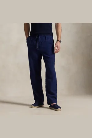 Ralph Lauren Lateef Relaxed Fit Pleated Linen Trouser