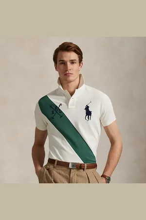 Ralph Lauren Custom Slim Fit Big Pony Mesh Polo Shirt