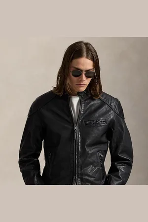 Ralph Lauren Leather Café Racer Jacket