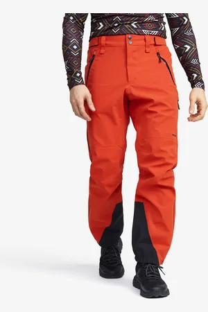 RevolutionRace Cyclone 3L Shell Pants Miehet Pureed Pumpkin, Koko:4XL - > Sade- Ja Kuorihousut