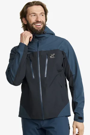 RevolutionRace Silence Proshell 3L Jacket Miehet Moonlit Ocean/Dark Navy, Koko:2XL - > Sade- Ja Kuoritakit