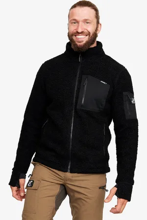 RevolutionRace Bigfoot Pile Fleece Miehet Jetblack, Koko:2XL - Miehet > Paidat > Fleece & Välikerrokset