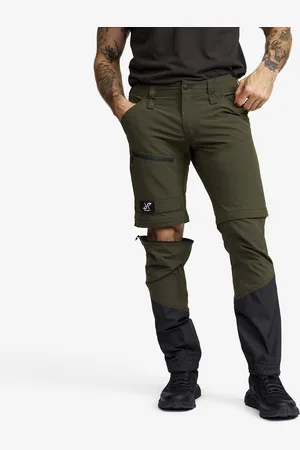 RevolutionRace Range Pro Stretch Zip-off Pants Miehet Forest Night/Anthracite, Koko:S - Zip-off-housut