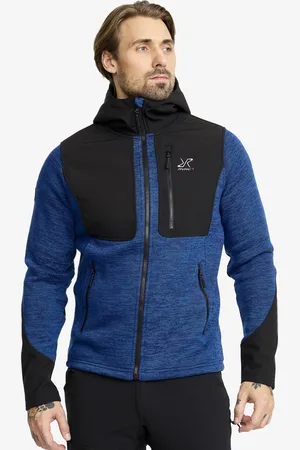 RevolutionRace Wander Pro Wool Hoodie Miehet Classic Blue, Koko:M - Miehet > Paidat > Fleece & Välikerrokset