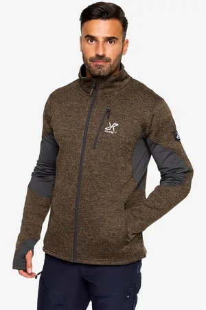 RevolutionRace Fusion Fleece Miehet Mud, Koko:S - Miehet > Paidat > Fleece & Välikerrokset