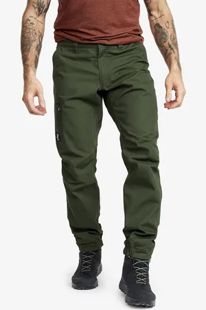 RevolutionRace Outdoor Basic Pants Miehet Forest Green, Koko:2XL - Ulkoiluhousut, Vaellushousut & Retkeilyhousut