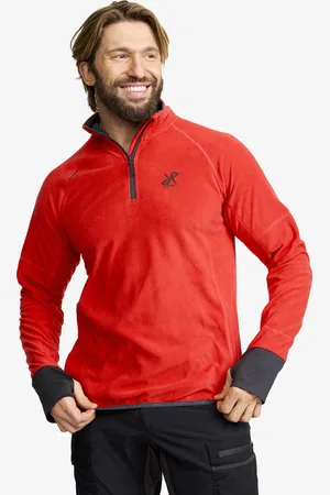 RevolutionRace Trekker Fleece Miehet Mars Red, Koko:L - Miehet > Paidat > Fleece & Välikerrokset