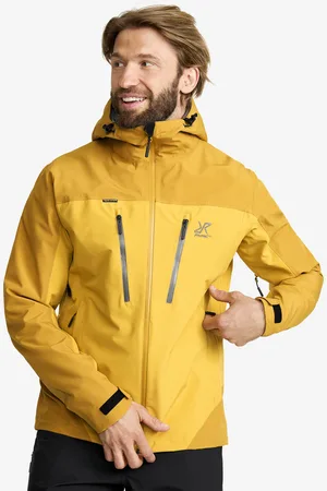 RevolutionRace Silence Proshell 3L Jacket Miehet Harvest Gold/Sauterne, Koko:2XL - > Sade- Ja Kuoritakit