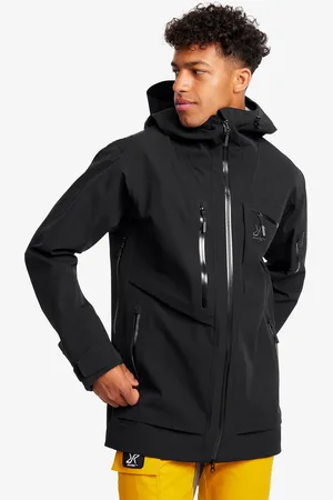 RevolutionRace Cyclone Long 3L Jacket Miehet Black, Koko:4XL - > Sade- Ja Kuoritakit