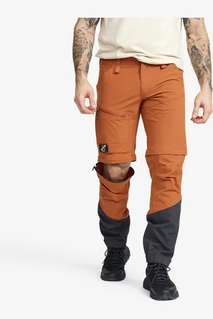 RevolutionRace Range Pro Stretch Zip-off Pants Miehet Teracotta Brown/Anthracite, Koko:2XL - Zip-off-housut