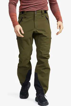 RevolutionRace Cyclone 3L Shell Pants Miehet Dark Olive, Koko:4XL - > Sade- Ja Kuorihousut