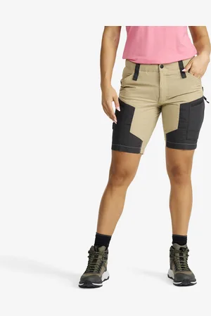 RevolutionRace RVRC GP Shorts Naiset Khaki, Koko:M - > Housut > Shortsit