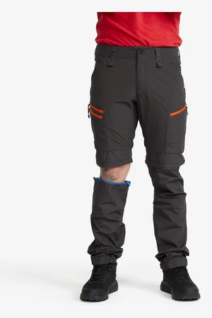 RevolutionRace RVRC GP Pro Zip-off Pants Miehet Grey/Orange, Koko:XS - Zip-off-housut