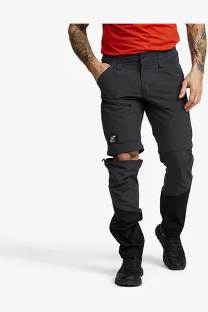 RevolutionRace Range Pro Stretch Zip-off Pants Miehet Anthracite/Black, Koko:2XL - Zip-off-housut