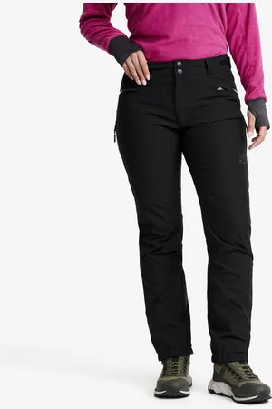 RevolutionRace Silence Proshell 3L Pants Naiset Black/Anthracite, Koko:4XL - > Housut > Sade- Ja Kuorihousut