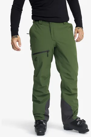 RevolutionRace Halo 2L Insulated Snow Pants Miehet Black Forest, Koko:M - > Talvihousut