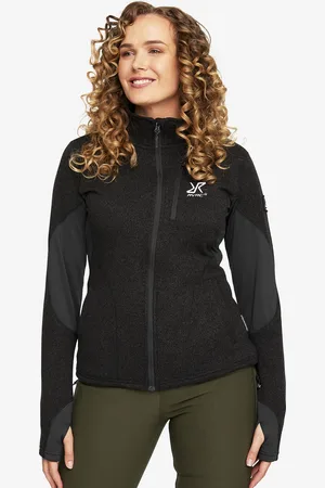 RevolutionRace Fusion Fleece Naiset Jetblack, Koko:3XL - > Paidat > Fleecet & Välikerrokset