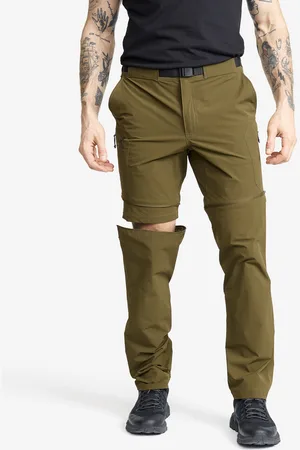 RevolutionRace Elevate Hiking Zip-off Pants Miehet Dark Olive, Koko:2XL - Zip-off-housut