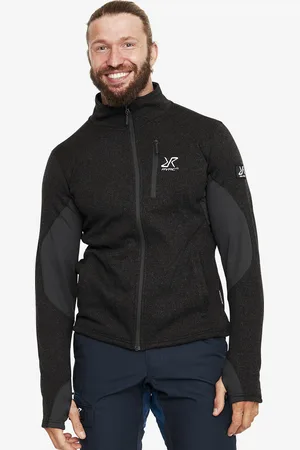 RevolutionRace Fusion Fleece Miehet Jetblack, Koko:S - Miehet > Paidat > Fleece & Välikerrokset