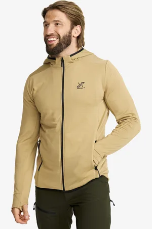 RevolutionRace Waffle Hoodie Miehet Kelp , Koko:3XL - Miehet > Paidat > Fleece & Välikerrokset