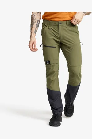 RevolutionRace Range Pro Stretch Pants Miehet Burnt Olive/Anthracite, Koko:2XL - Ulkoiluhousut, Vaellushousut & Retkeilyhousut