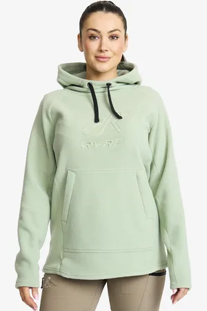 RevolutionRace Polar Fleece Hoodie Naiset Iceberg Green, Koko:L - > Paidat > Hupparit & Svetarit