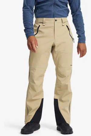 RevolutionRace Cyclone Zip-up 3L Pants Miehet Khaki, Koko:L - > Sade- Ja Kuorihousut