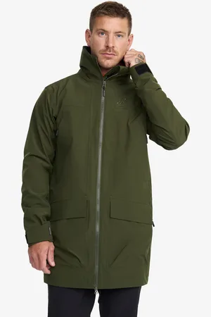 RevolutionRace Nevis 2L Parka Miehet Forest Green, Koko:2XL - > Sade- Ja Kuoritakit